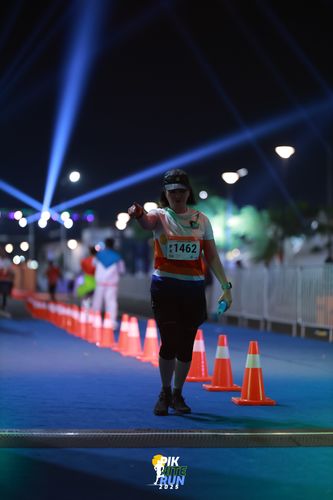 Race photo from PIK NITE RUN 2025