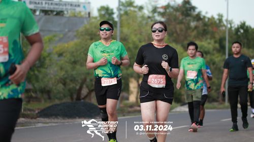 Race photo from Arutmin Borneo Run 2024