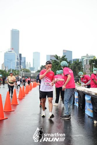 Race photo from Smartfren Run 2024