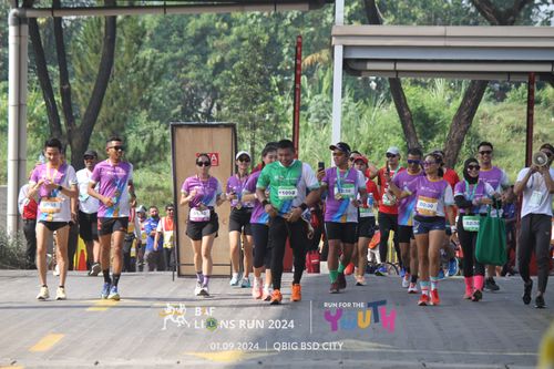 Race photo from BAF LIONS RUN 2024