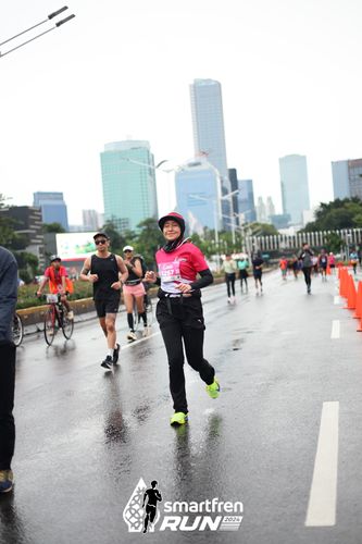 Race photo from Smartfren Run 2024