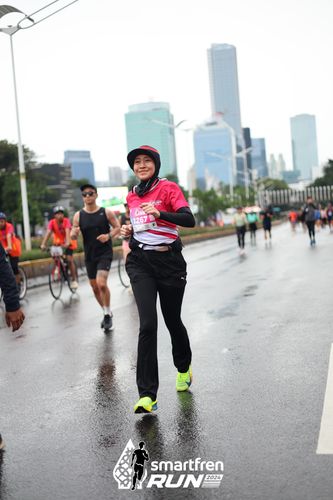 Race photo from Smartfren Run 2024