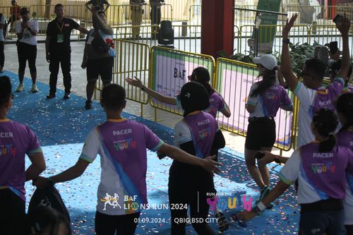 Race photo from BAF LIONS RUN 2024