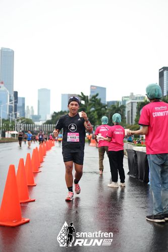 Race photo from Smartfren Run 2024