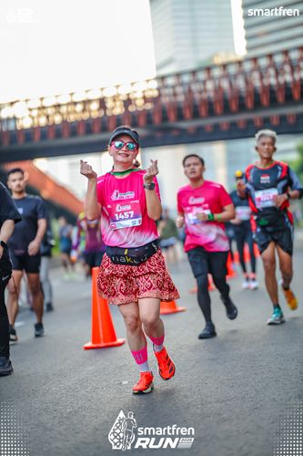 Race photo from Smartfren Run 2025 
