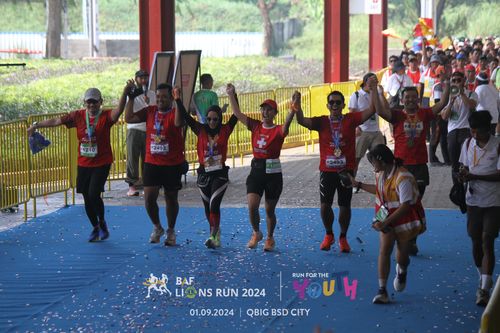 Race photo from BAF LIONS RUN 2024