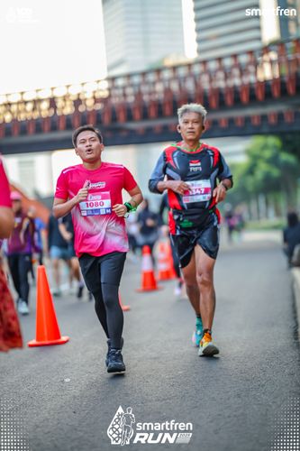 Race photo from Smartfren Run 2025 