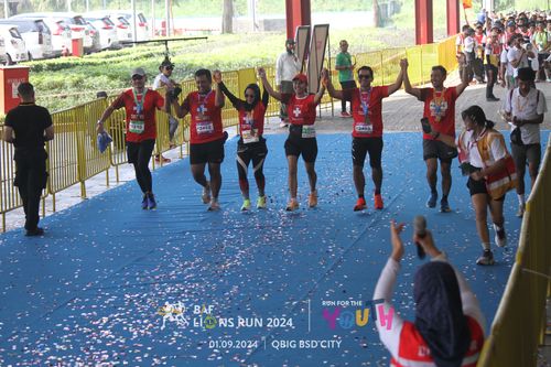 Race photo from BAF LIONS RUN 2024