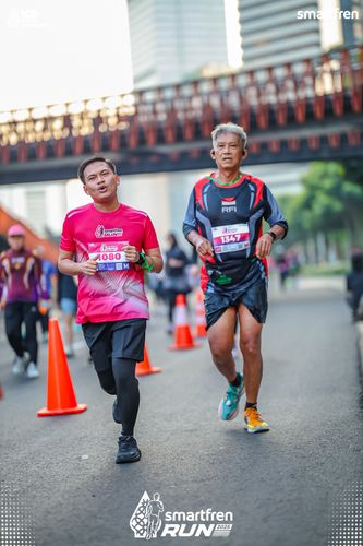 Race photo from Smartfren Run 2025 