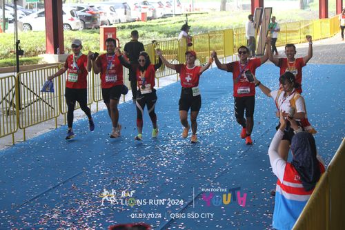 Race photo from BAF LIONS RUN 2024