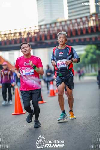 Race photo from Smartfren Run 2025 