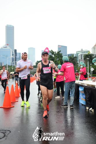 Race photo from Smartfren Run 2024