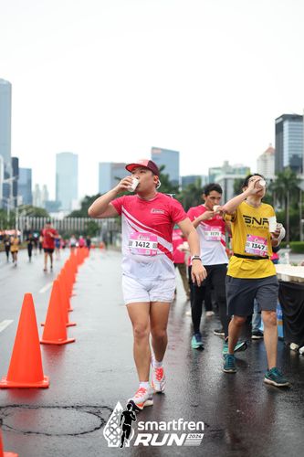 Race photo from Smartfren Run 2024