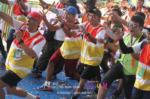 Race photo from BAF LIONS RUN 2024