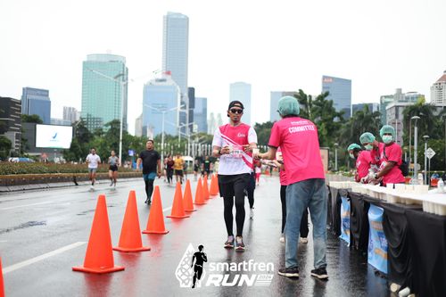 Race photo from Smartfren Run 2024