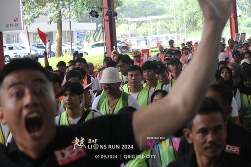 Race photo from BAF LIONS RUN 2024