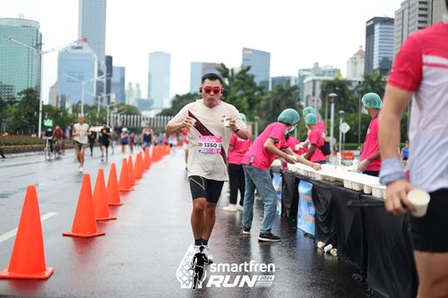 Race photo from Smartfren Run 2024