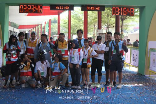 Race photo from BAF LIONS RUN 2024