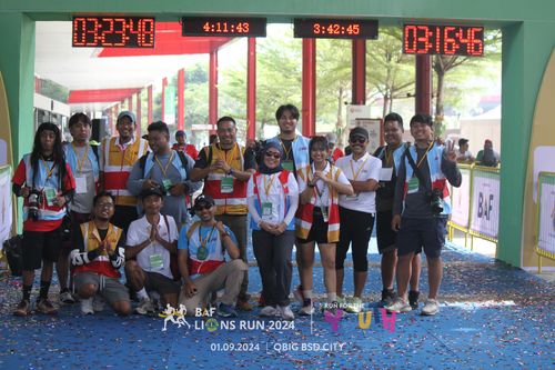 Race photo from BAF LIONS RUN 2024