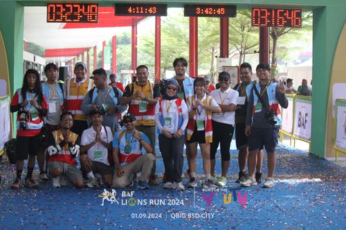Race photo from BAF LIONS RUN 2024