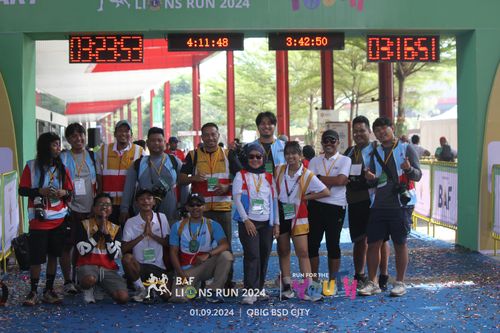 Race photo from BAF LIONS RUN 2024