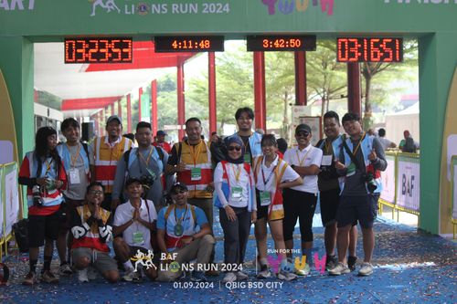 Race photo from BAF LIONS RUN 2024