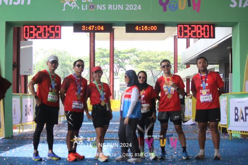 Race photo from BAF LIONS RUN 2024