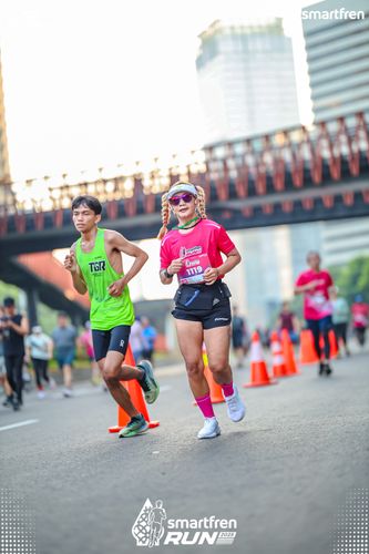 Race photo from Smartfren Run 2025 