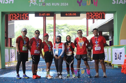 Race photo from BAF LIONS RUN 2024