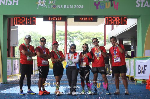 Race photo from BAF LIONS RUN 2024