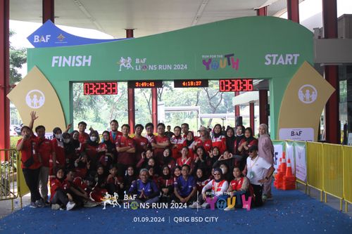Race photo from BAF LIONS RUN 2024