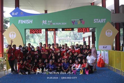 Race photo from BAF LIONS RUN 2024