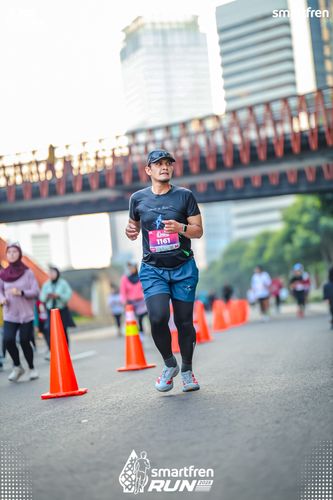 Race photo from Smartfren Run 2025 