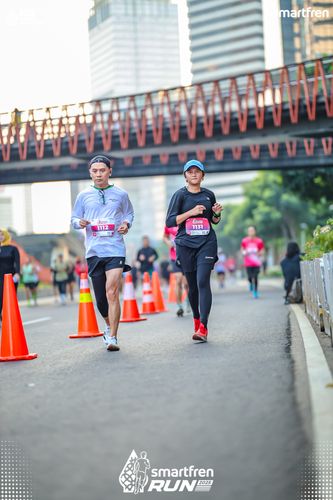 Race photo from Smartfren Run 2025 