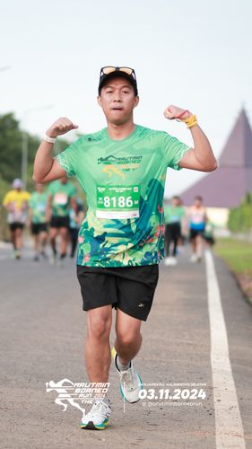Race photo from Arutmin Borneo Run 2024