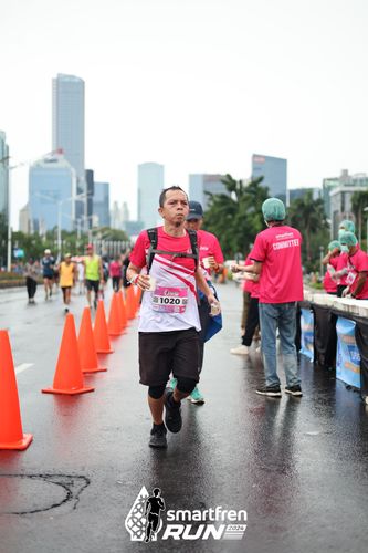 Race photo from Smartfren Run 2024