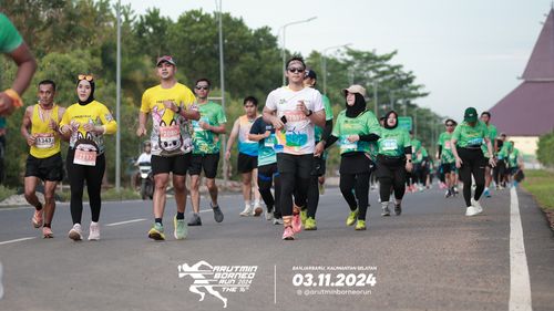 Race photo from Arutmin Borneo Run 2024
