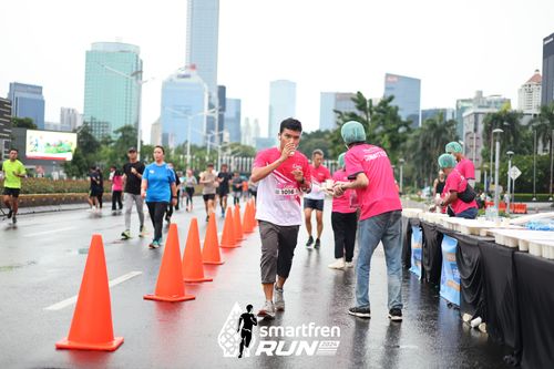 Race photo from Smartfren Run 2024