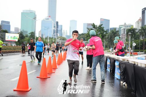 Race photo from Smartfren Run 2024