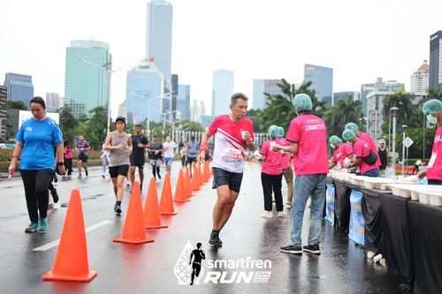Race photo from Smartfren Run 2024