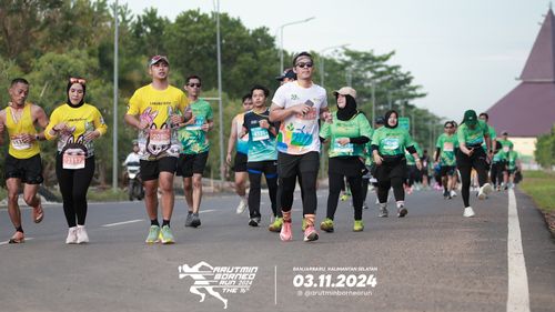 Race photo from Arutmin Borneo Run 2024