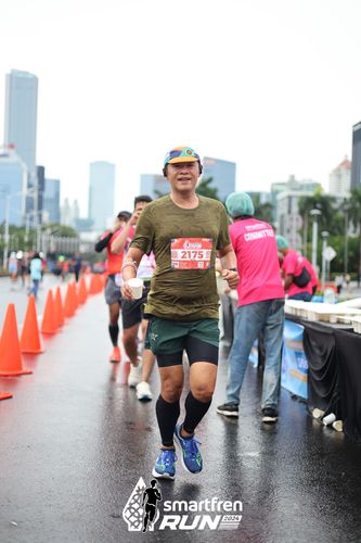 Race photo from Smartfren Run 2024
