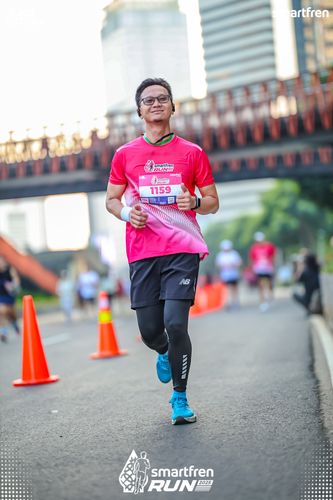 Race photo from Smartfren Run 2025 