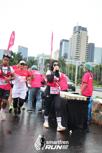 Race photo from Smartfren Run 2024
