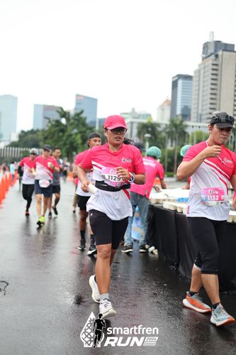 Race photo from Smartfren Run 2024