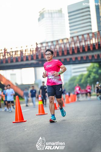 Race photo from Smartfren Run 2025 
