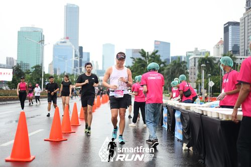 Race photo from Smartfren Run 2024
