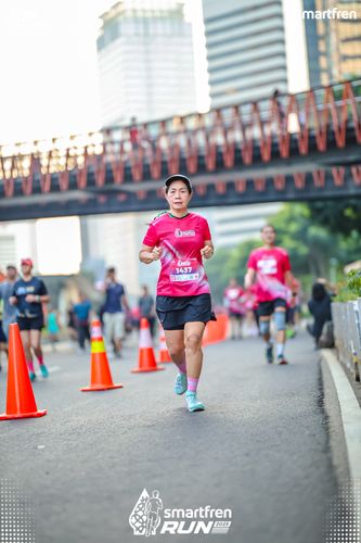 Race photo from Smartfren Run 2025 