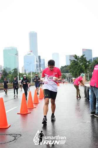 Race photo from Smartfren Run 2024