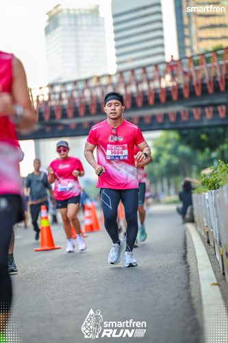 Race photo from Smartfren Run 2025 